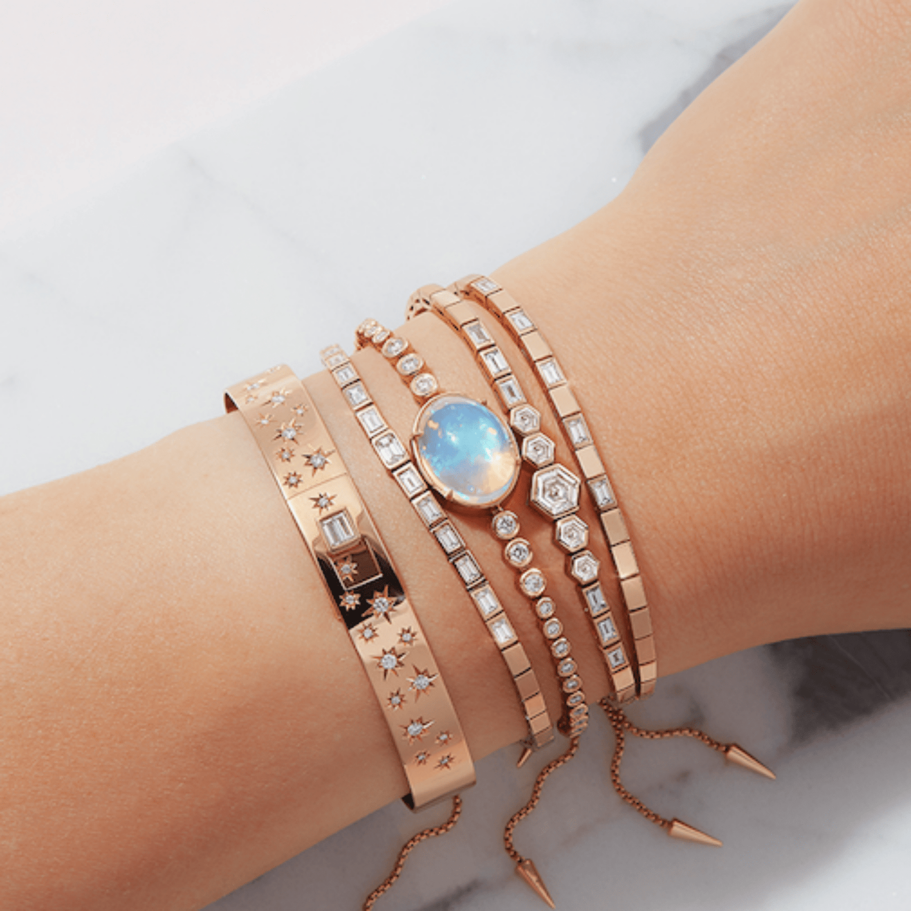 2 Carat Emerald Cut Diamond Tennis Bracelet with Lab Grown Diamonds - Evara Jewelry LLC