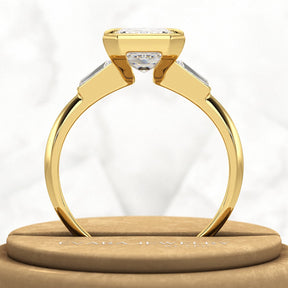 2 Carat Emerald Cut Lab Grown Diamond Anniversary Ring - Evara Jewelry LLC