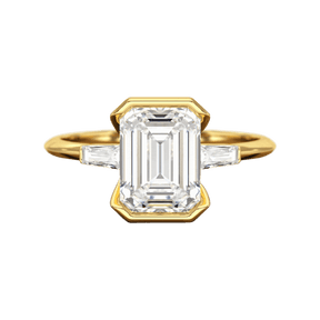 2 Carat Emerald Cut Lab Grown Diamond Anniversary Ring - Evara Jewelry LLC