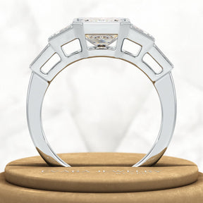 2 Carat Emerald Cut Lab Grown Diamond Engagement Ring - Evara Jewelry LLC