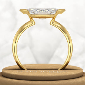 2 Carat Marquise Cut East West Diamond Proposal Ring - Evara Jewelry LLC