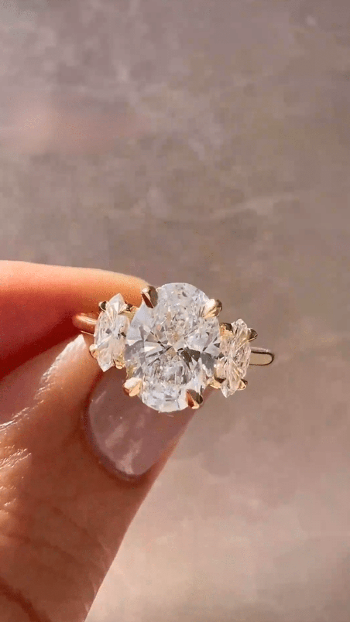 2 Carat Oval Cut Art Deco Engagement Ring - Evara Jewelry LLC