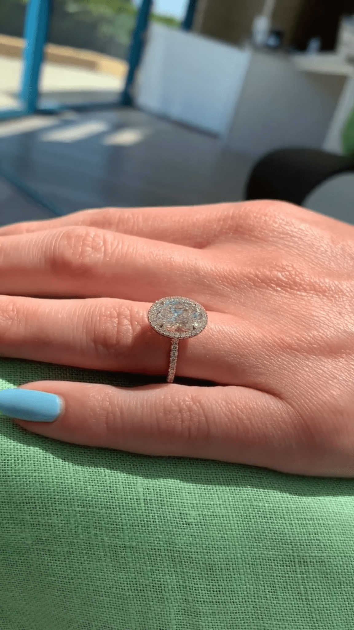 2 Carat Oval Cut Classic Halo Engagement Ring - Evara Jewelry LLC