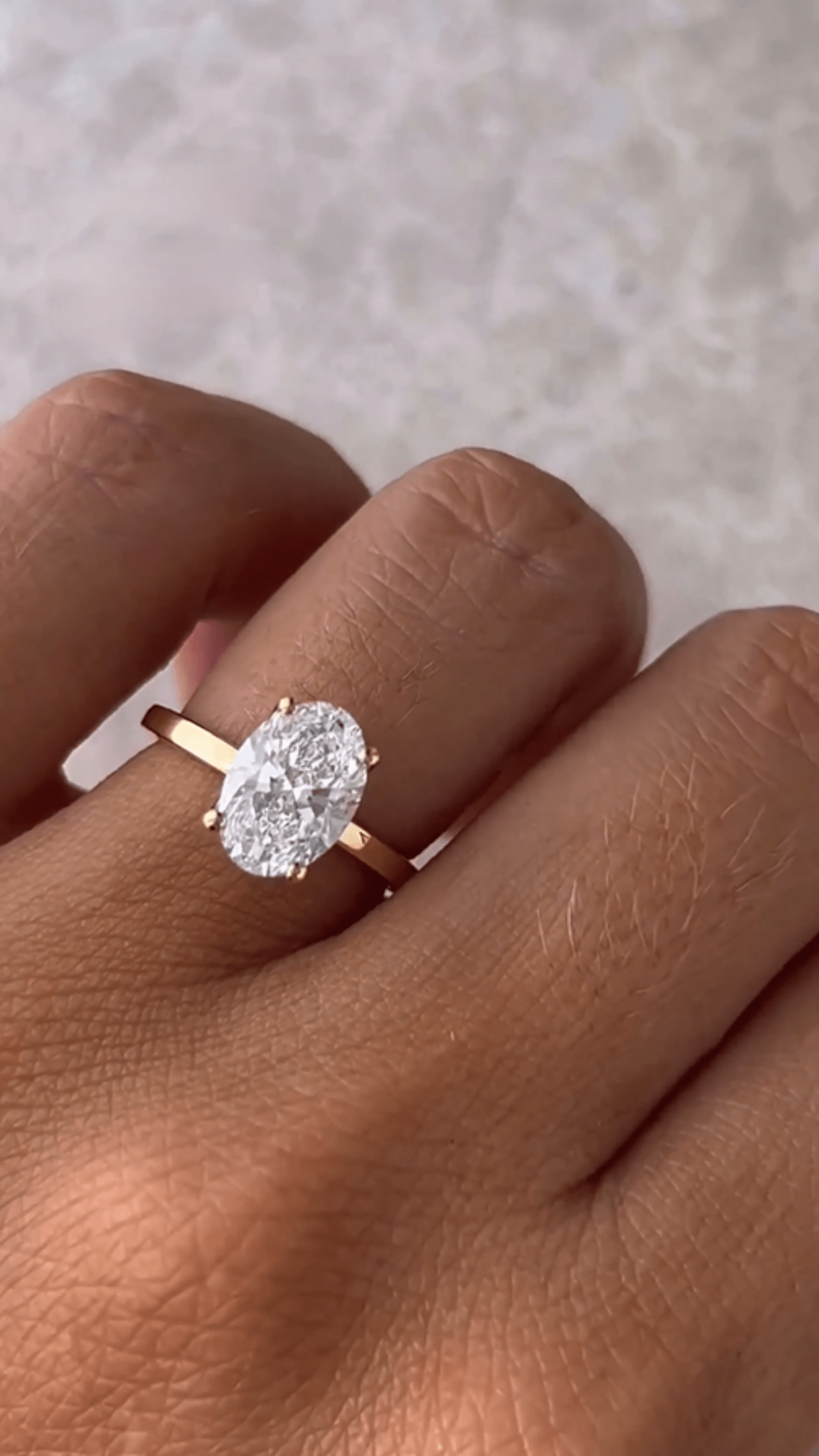 2 Carat Oval Cut Nature Inspired Engagement Ring - Evara Jewelry LLC