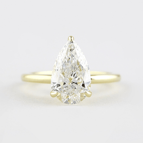 2 Carat Pear Cut Hidden Halo Engagement Ring - Evara Jewelry LLC