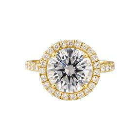 2 Carat Round Cut Halo Diamond Classic Engagement Ring - Evara Jewelry LLC