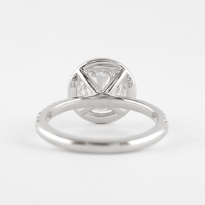 2 Carat Round Cut Halo Diamond Classic Engagement Ring - Evara Jewelry LLC