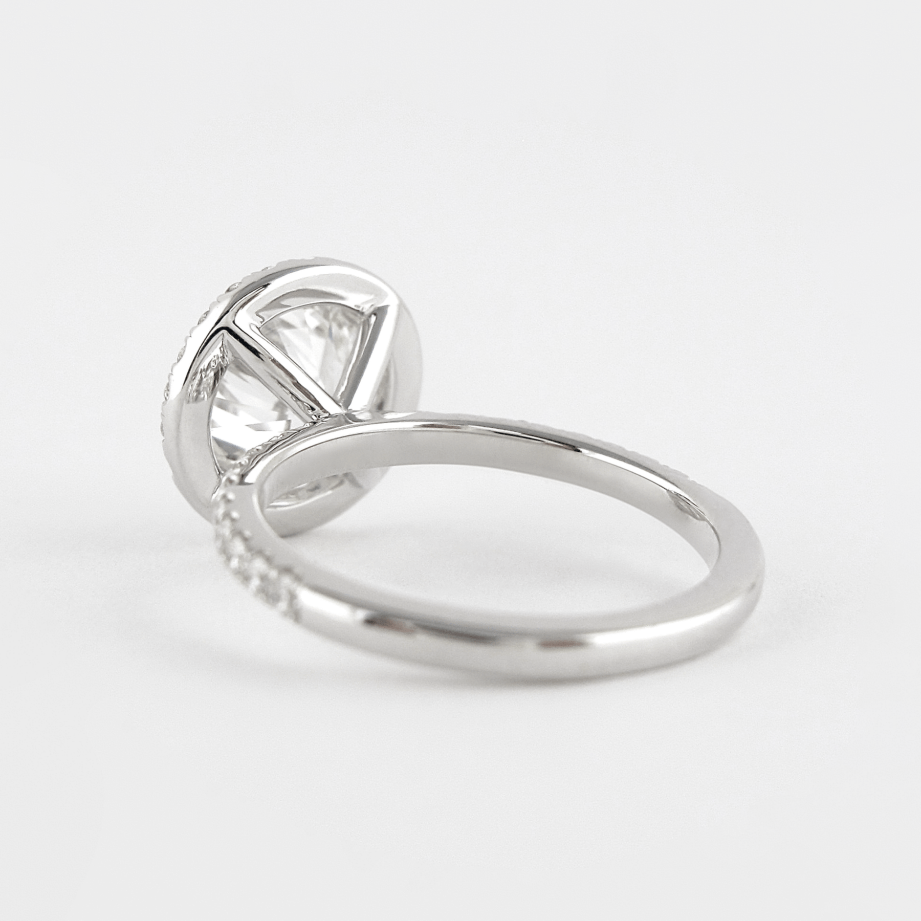 2 Carat Round Cut Halo Diamond Classic Engagement Ring - Evara Jewelry LLC