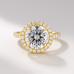 2 Carat Round Cut Halo Diamond Classic Engagement Ring - Evara Jewelry LLC