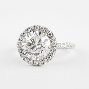 2 Carat Round Cut Halo Diamond Classic Engagement Ring - Evara Jewelry LLC