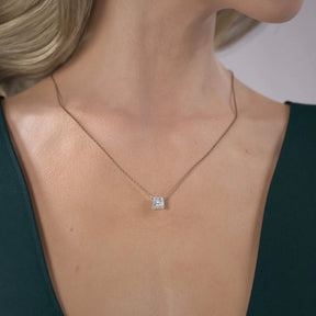 2.00 Carat Princess Cut Diamond Pendant Necklace for Women - Evara Jewelry LLC