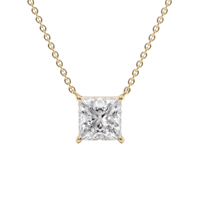 2.00 Carat Princess Cut Diamond Pendant Necklace for Women - Evara Jewelry LLC