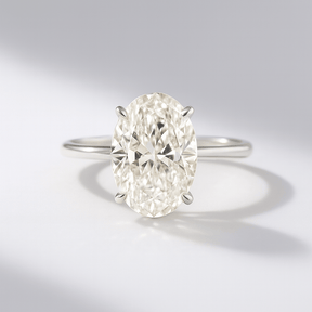 2.20 Carat Oval Cut Diamond Hidden Halo Engagement Ring - Evara Jewelry LLC