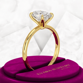 2.25 Carat Oval Cut Diamond Engagement Ring - Evara Jewelry LLC
