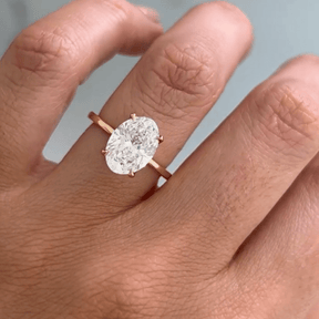 2.25 Carat Oval Cut Diamond Engagement Ring - Evara Jewelry LLC
