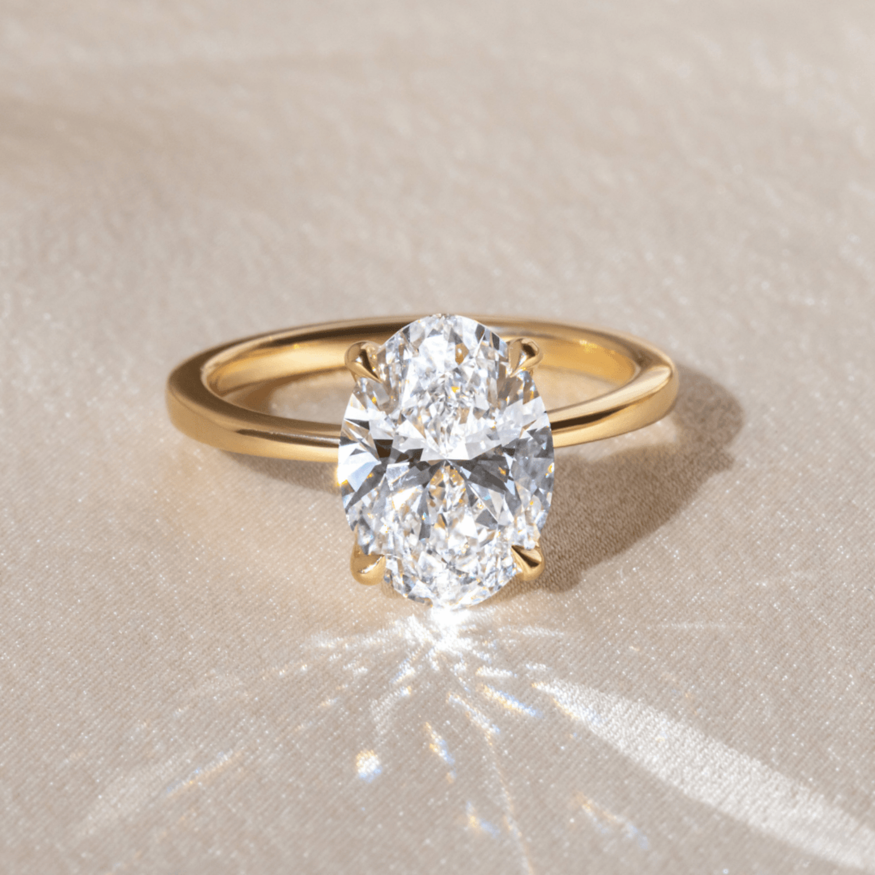 2.25 Carat Oval Cut Diamond Engagement Ring - Evara Jewelry LLC