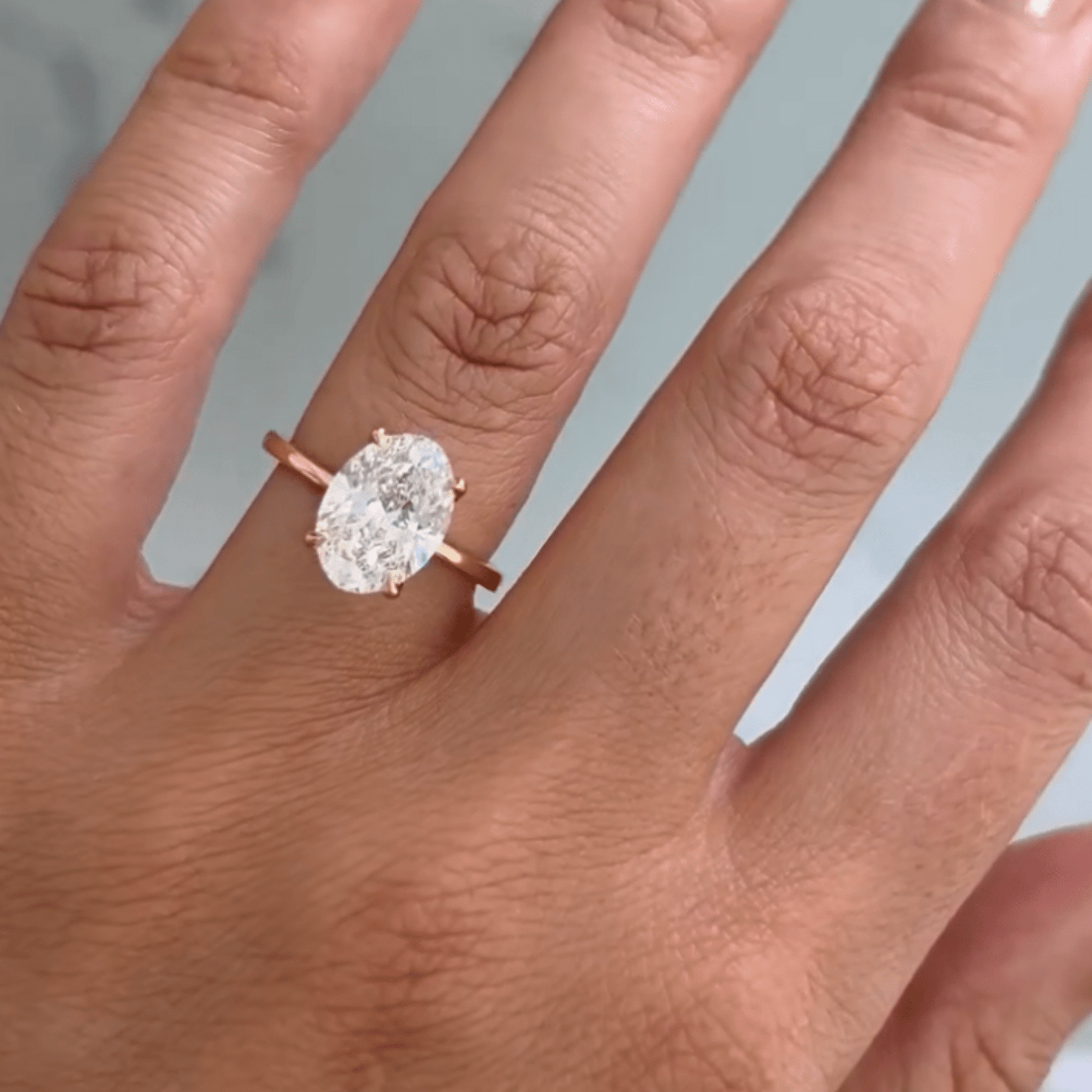 2.25 Carat Oval Cut Diamond Engagement Ring - Evara Jewelry LLC