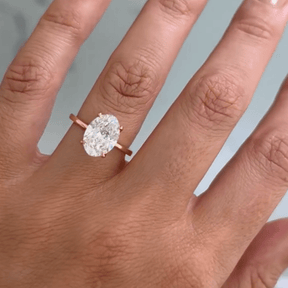 2.25 Carat Oval Cut Diamond Engagement Ring - Evara Jewelry LLC