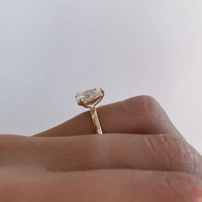 2.25 Carat Oval & Pear Cut Toi Et Moi Two Stone French Ring - Evara Jewelry LLC