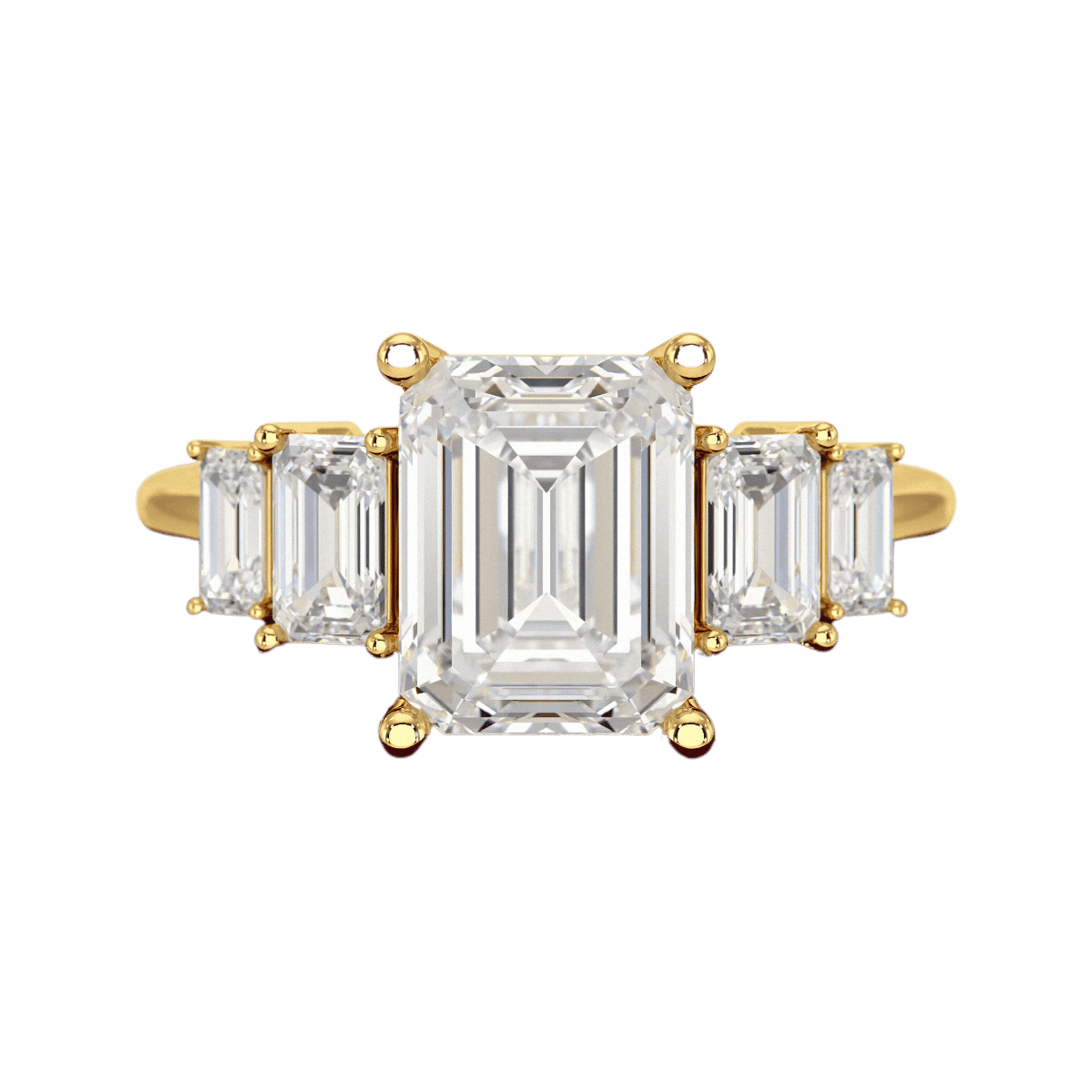 2.50 Carat Emerald Cut Diamond Engagement Ring - Evara Jewelry LLC