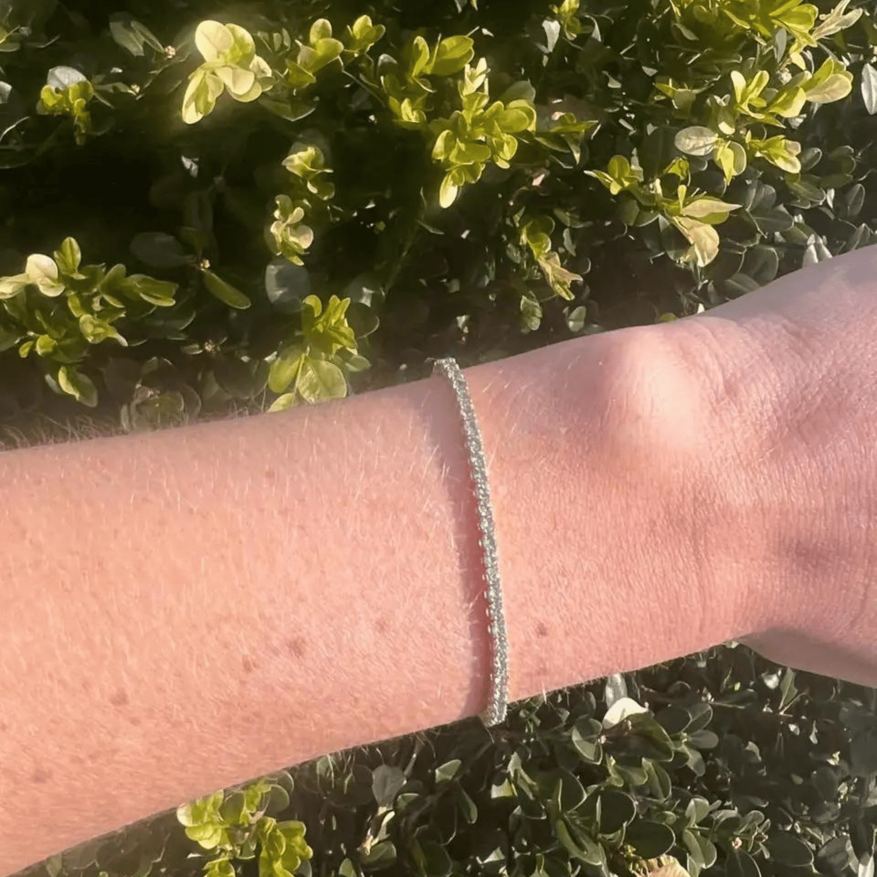 3 Carat Aquamarine Tennis Bracelet in 14K/18K White Gold - Evara Jewelry LLC