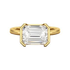 3 Carat Emerald Cut East West Anniversary Ring - Evara Jewelry LLC