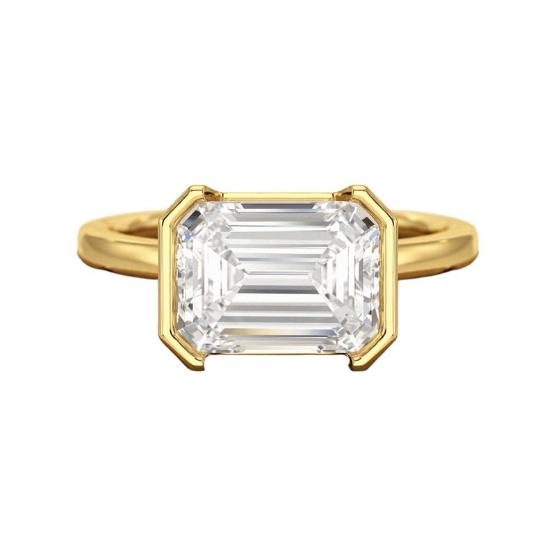3 Carat Emerald Cut East West Anniversary Ring