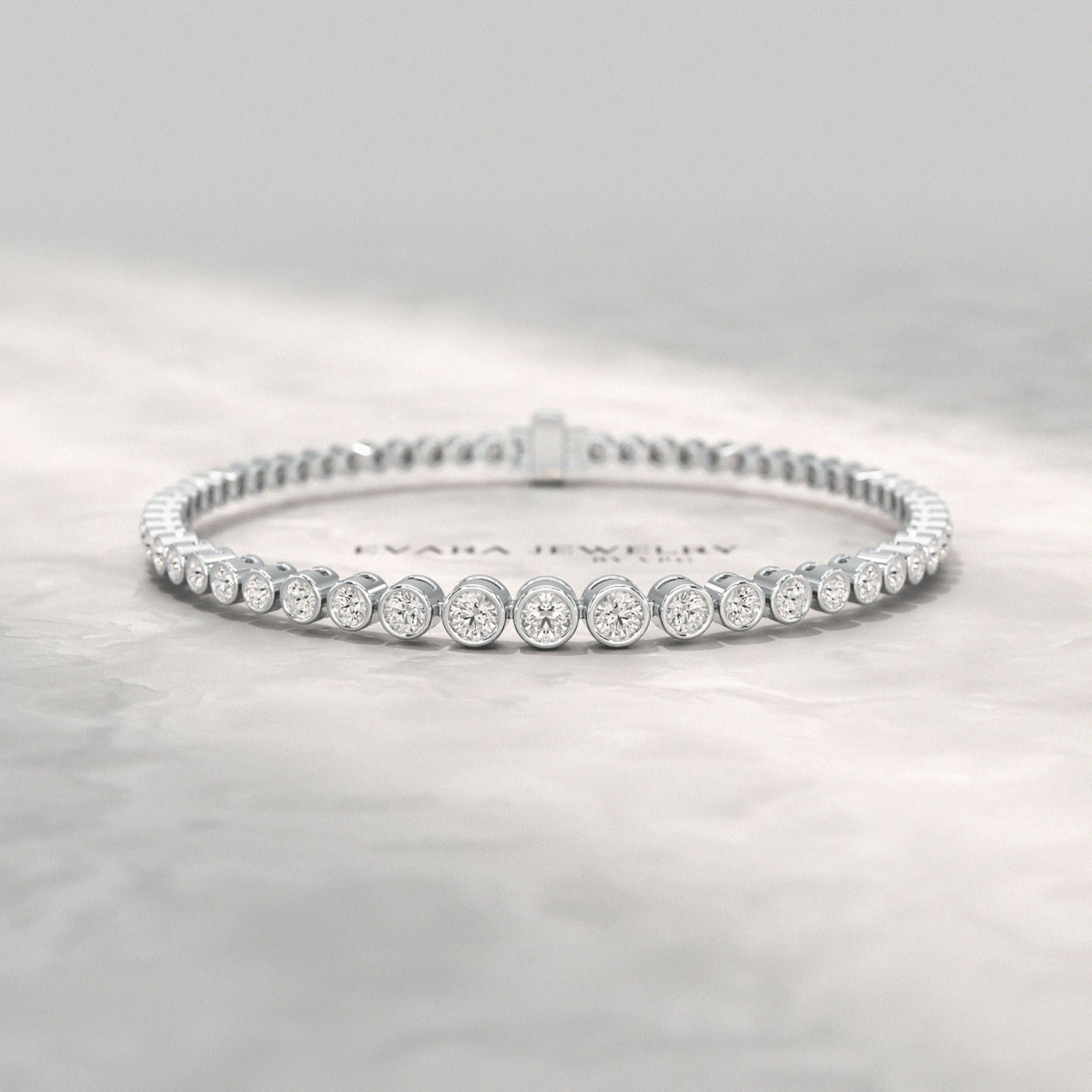 3 Carat Graduating Diamond Tennis Bracelet with Lab Grown Diamonds - Evara Jewelry LLC