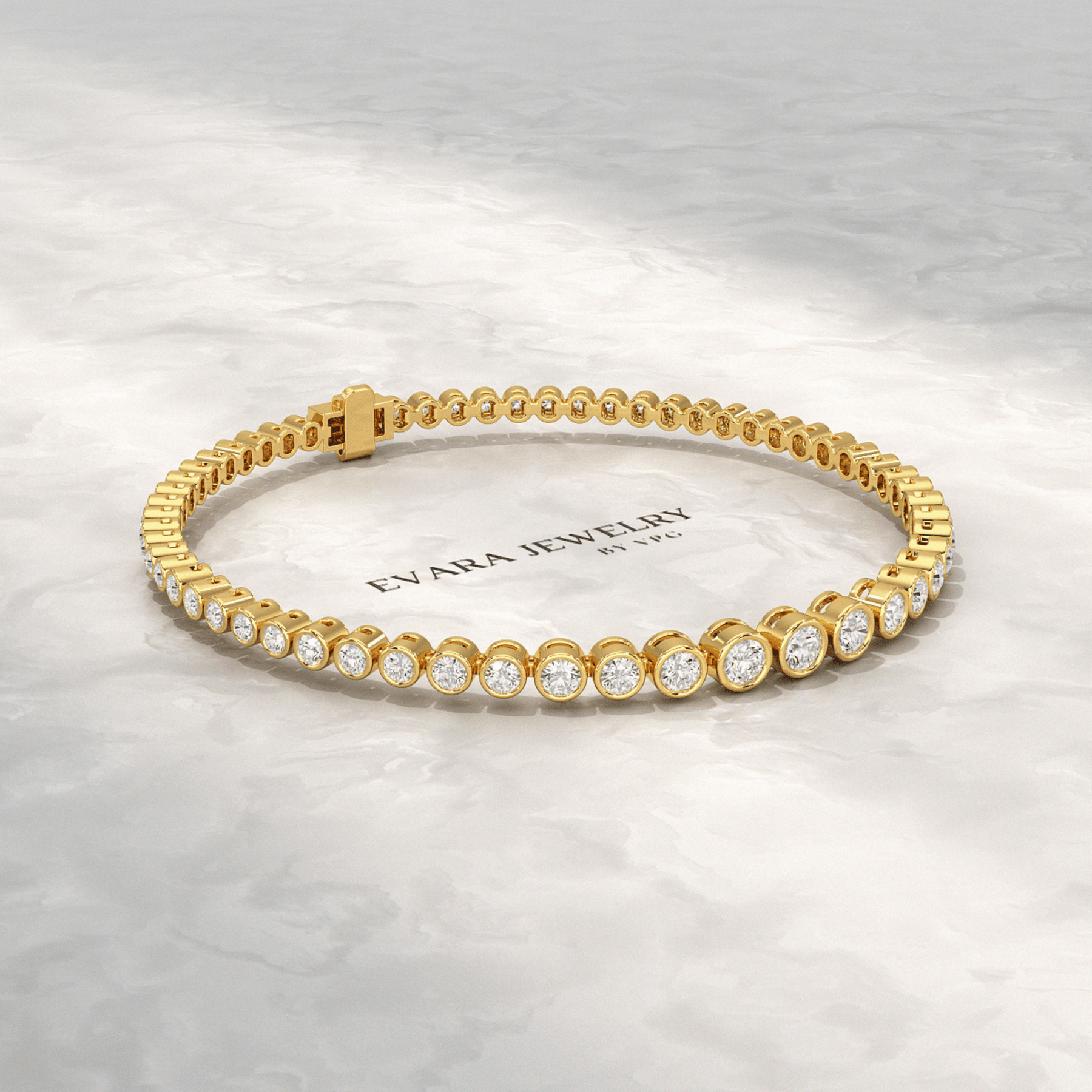 3 Carat Graduating Diamond Tennis Bracelet with Lab Grown Diamonds - Evara Jewelry LLC