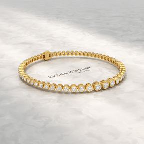 3 Carat Graduating Diamond Tennis Bracelet with Lab Grown Diamonds - Evara Jewelry LLC