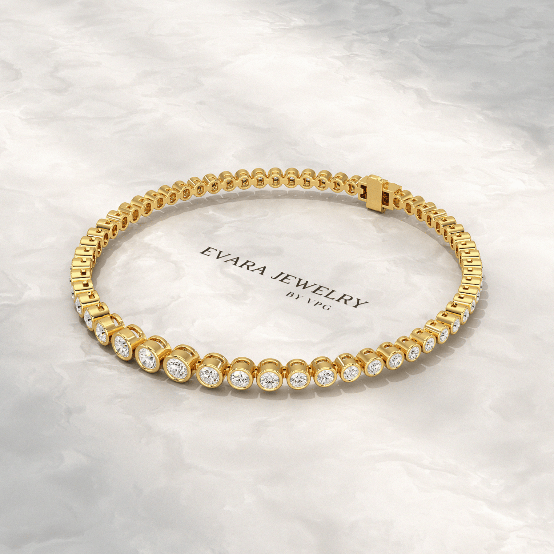 3 Carat Graduating Diamond Tennis Bracelet with Lab Grown Diamonds - Evara Jewelry LLC