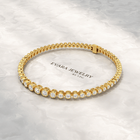 3 Carat Graduating Diamond Tennis Bracelet with Lab Grown Diamonds - Evara Jewelry LLC