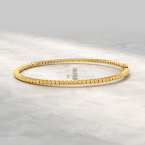 3 Carat Yellow Sapphire Tennis Bracelet in 14K/18K Yellow Gold - Evara Jewelry LLC