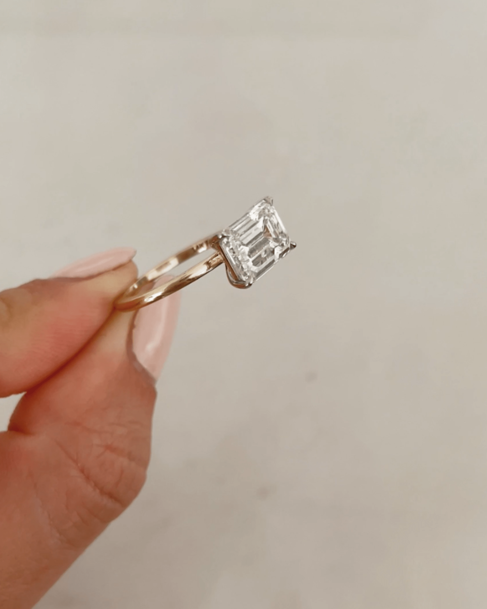 3.00 Carat Emerald Cut East West Diamond Proposal Ring - Evara Jewelry LLC