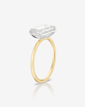 3.00 Carat Emerald Cut East West Diamond Proposal Ring - Evara Jewelry LLC