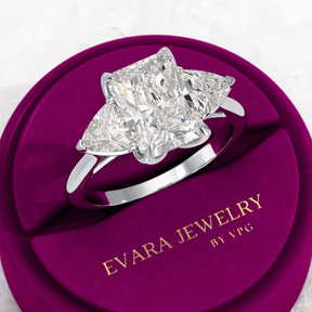 3.00 Carat Radiant Cut Diamond Engagement Ring - Evara Jewelry LLC