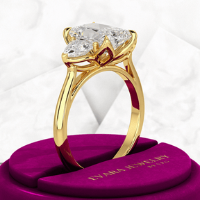 3.00 Carat Radiant Cut Diamond Engagement Ring - Evara Jewelry LLC