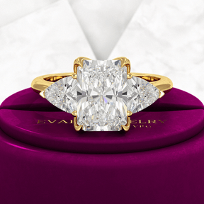 3.00 Carat Radiant Cut Diamond Engagement Ring - Evara Jewelry LLC