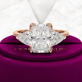3.00 Carat Radiant Cut Diamond Engagement Ring - Evara Jewelry LLC