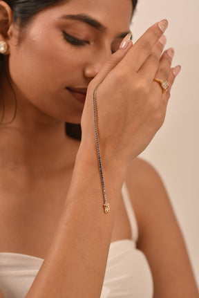 3.22 Carats Ombre Natural Blue Sapphire Tennis Bracelet in 14K/18K White Gold - Evara Jewelry LLC