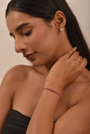 3.36 Carat Natural Pink Sapphire Graduated Tennis Bracelet in 14K/18K Solid Gold - Evara Jewelry LLC