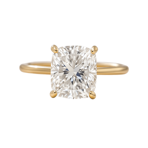 2 Carat Elongated Cushion Cut Minimalist Engagement Ring