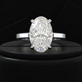 4 Carat Oval Cut Diamond Engagement Ring - Evara Jewelry LLC