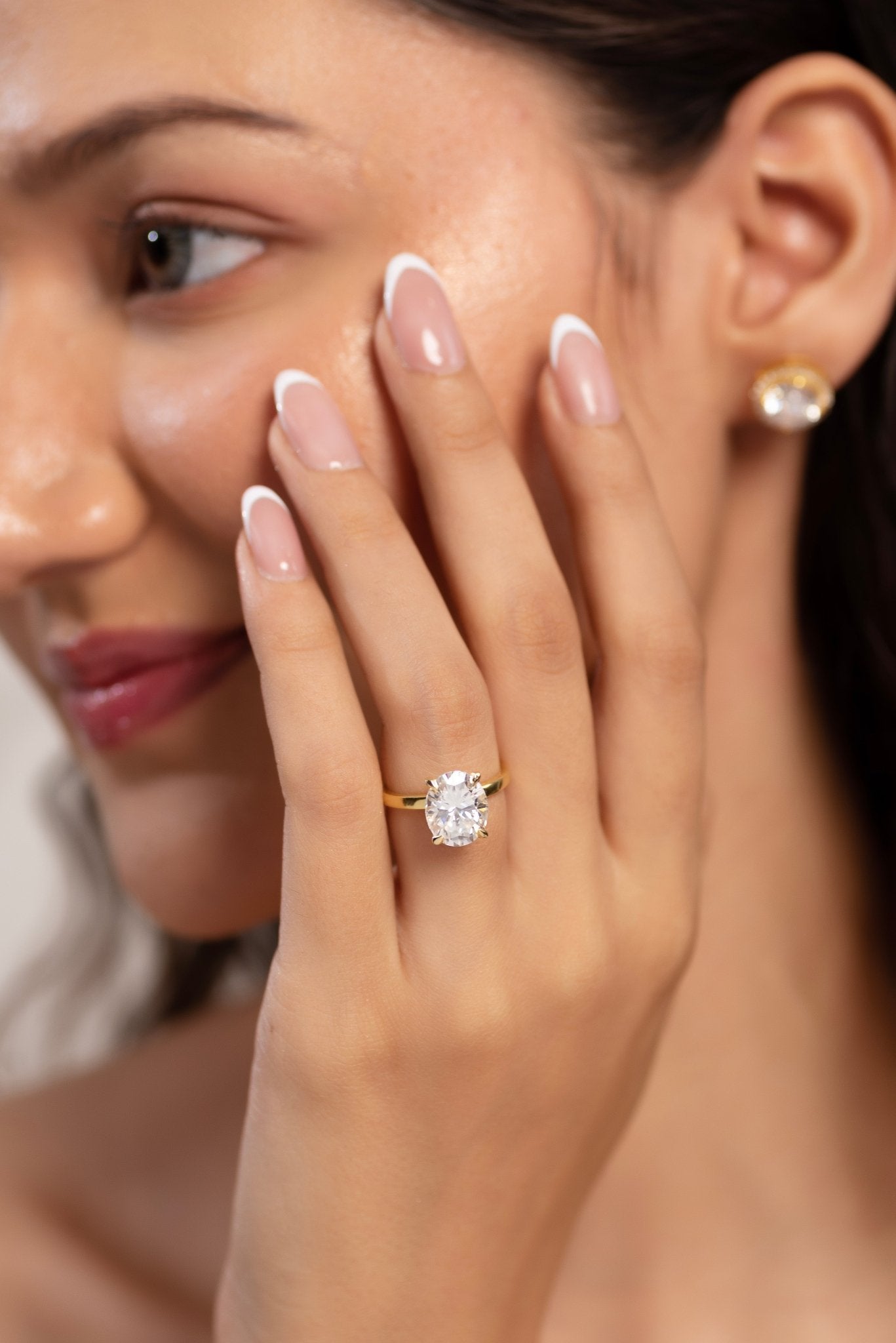 4 Carat Oval Cut Diamond Engagement Ring - Evara Jewelry LLC