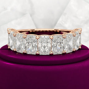 4.50 Carat Radiant Cut Diamond Statement Band - Evara Jewelry LLC