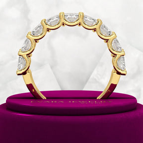 4.50 Carat Radiant Cut Diamond Statement Band - Evara Jewelry LLC