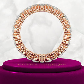 5 Carat Pear Cut Diamond Eternity Band - Evara Jewelry LLC