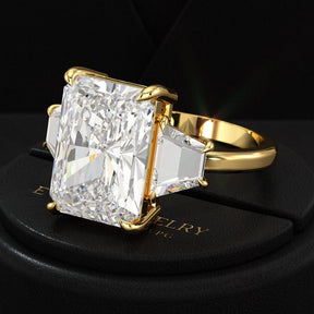 5 Carat Radiant Cut Diamond Engagement Ring - Evara Jewelry LLC