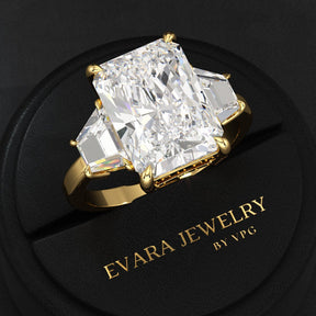 5 Carat Radiant Cut Diamond Engagement Ring - Evara Jewelry LLC