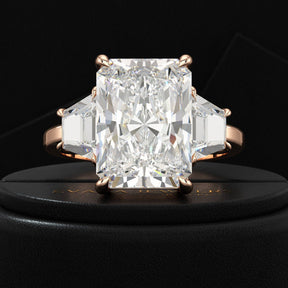 5 Carat Radiant Cut Diamond Engagement Ring - Evara Jewelry LLC